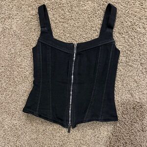 EB Denim Rainy Corset in Black